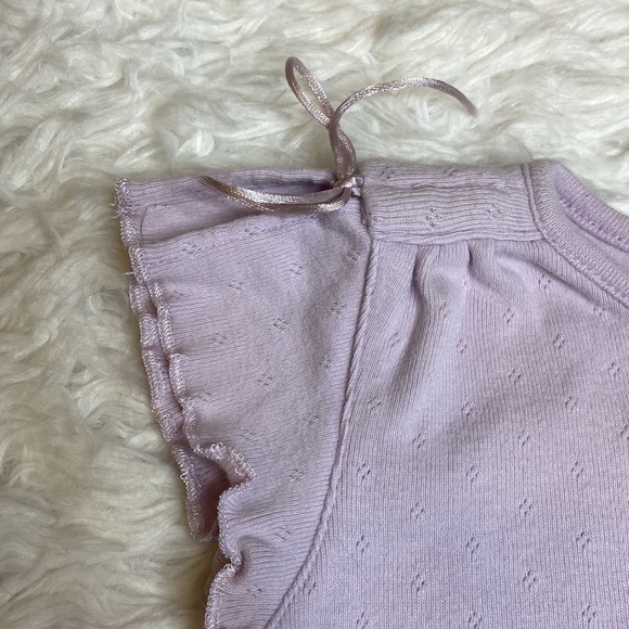 Cherokee Purple Short Sleeved Flower Flutter Top - Picture 5 of 7